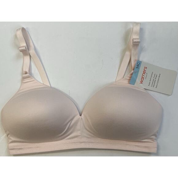 Warners Cloud9 Soft Pink Lightly Lined Wireless Bra (WR1269-682) 34C - Picture 1 of 4
